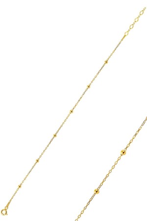 زنة من النساء من الذهب الفضي لون الكرة الكرة سوار SGTL9670GOLD - Söğütlü Silver