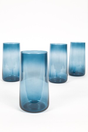Shadow 4-Piece Soft Drink Glass Set Blue 540 Cc SHW0061004 - Rakle