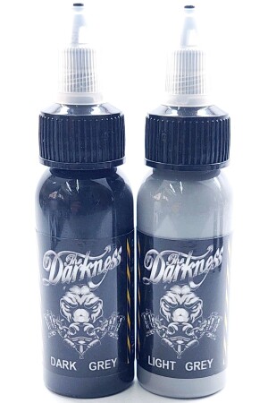 SHADOW TATTOO PAINT SET GRAY 2 DIFFERENT COLORS DARKNESS 30 ML - Darkness