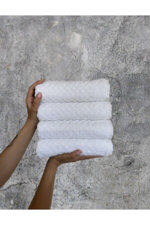 Shal 100 % Baumwolle 50 x 90 cm Jagar-Set mit 4 Hand- und Gesichtstüchern - SHAL HOME