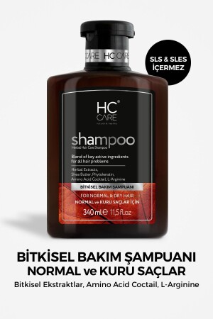 Shampoo For Normal And Dry Hair - 340 Ml. - Hc Care