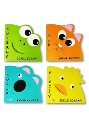 Shaped Painting Set - 4 Books T16639 - 0-6 Yaş Yayınları