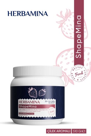 Shapemina Vücut Ağırlığı Kontrolü Için Diyet Yerini Alan Gıda - Çilek Aromalı - Herbamina