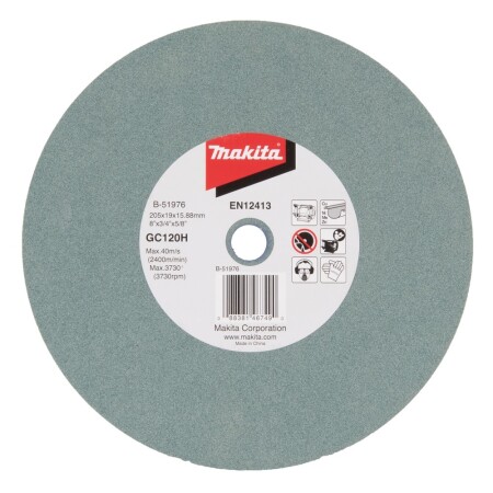Sharpening disc MAKITA 205x19x15.88mm GC120 (Cu,Ni,Ms,Zn) - Makita Accessories