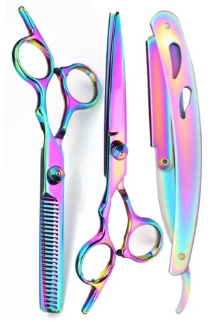 Shave U3 Rasierer + M8 Schneide- und Effilierschere-Set – 6 Zoll/15 cm, hergestellt in Japan - Qualis
