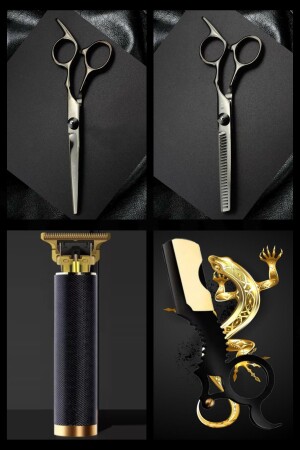 Shaver + U4 Razor + M8 Cutting + Thinning Scissors - Qualis