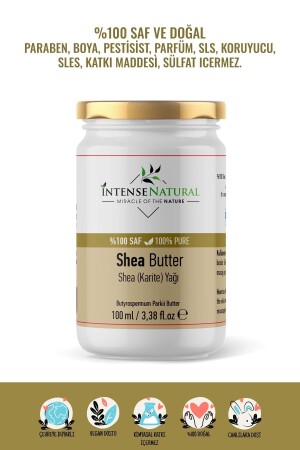 Shea Butter Cold Pressed 100 ml 100% Pure and Natural Shea Butter Shea Butter Oil - İntense Natural