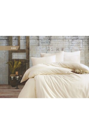 Sheets Cotton Satin Double Duvet Cover Set-cream TYC00088847913 - BESTİNA GOLD