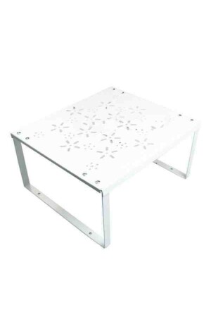 Shelf Organizer Inside Cabinet Plastic Feet Metal Shelf Organizer Useful White - Genel Markalar