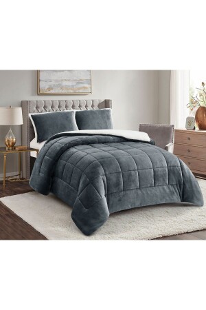 Sherpa Comforter Blanket Set shrp123 - Bella Home