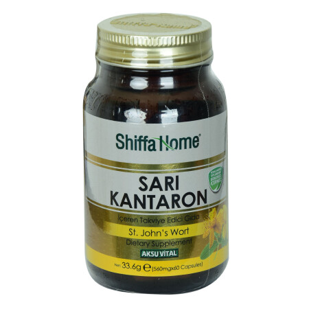 Shiffa Home Nahrungsergänzungsmittel mit Johanniskraut, 560 mg x 60 Kapseln - Aksuvital