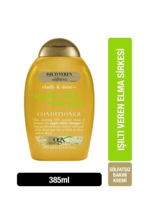 Shine Apfelessig Sulfatfreie Haarpflegecreme 385 ml - Ogx