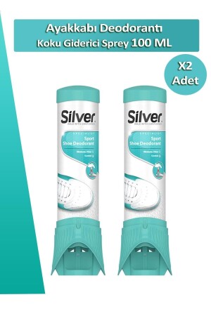 Shoe Deodorant Deodorizing Preventive Spray 100ml X2 Pieces SLVRDEO802 - Silver