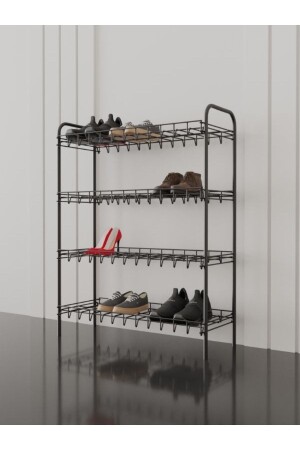 Shoe Rack Metal Shoe Rack Shoe Rack Shoe Organizer Shelf Four Tiers Shoe Rack - Emkatex