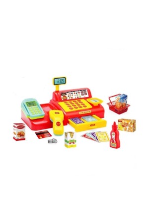 Shop-joy Supermarkt-Registrierkasse, 43-teiliges pädagogisches Registrierkassen-Spielset – Mein erster Markt - Bayraktar