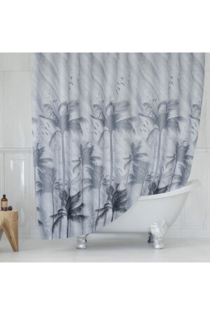 Shower Curtain 5104 Model Double Wings 2x 110x200cm - Tropik