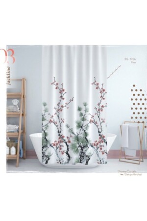 Shower Curtain 7766 Model Double Wings 2x 110x200cm - Jackline
