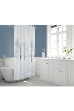 Shower Curtain 8759 Model Double Wings 2x 110x200cm - Tropik