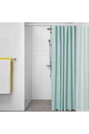 Shower Curtain Length: 200 Cm Width: 180 Cm Material 100% Peva Color Turquoise 54434d7 - IKEA