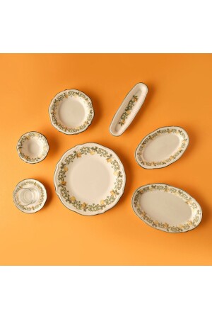 Sicilia Stoneware 26 Piece Breakfast Set for 6 Persons Green - Bella Maison