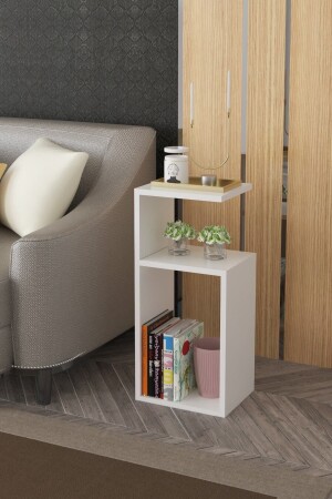 Side Table Mini Bookcase Coffee Table 001 - MDesign