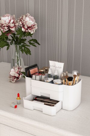 Siena 2 Drawers Cosmetics and Makeup Organizer Box Organizer - Pufwin Home