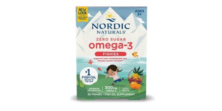 Sıfır Şeker Omega-3 Balıklar, 300mg Tutti Frutti - 36 balık - Nordic Naturals