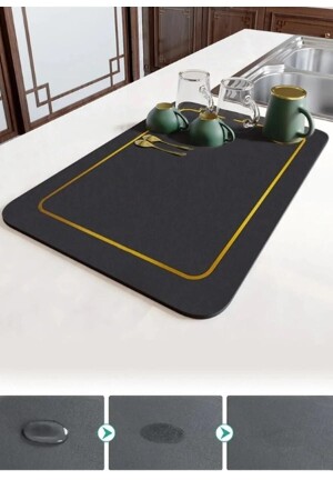 MNZ-Magic Dish Washing Mat جفاف الأطباق 40x50 جفاف الأطباق المثبتة - Lilya Home