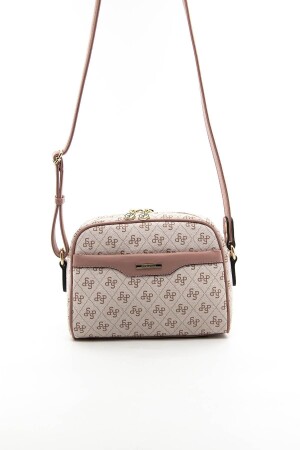 Silber & Polo Pink - Salmon SP1093 Damen-Umhängetasche - Silver Polo