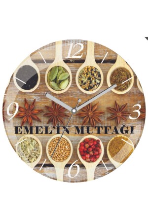 Silent Curved Real Glass Wall Clock for Personalized Kitchen dop6526769igo - 3M