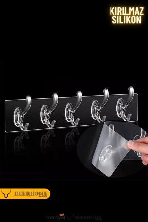 Silicone Adhesive Hanger << 1 Piece >> - Ezmk Ev Gereçleri
