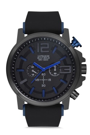 Silicone Black Men's Wristwatch Apwr010003 APWR0100 - Aqua Di Polo 1987