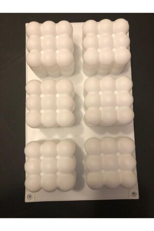 Silicone Bubble Candle Mold 6 Pieces 8012 - Genel Markalar
