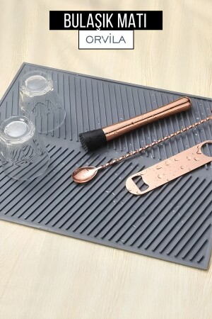 Silicone Dish Drying Mat Maxi Size 44x33cm - Orvila