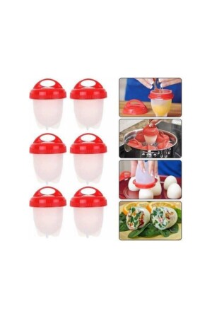 Silicone Egg Boiling Bowl 6 Pieces 5DSLKYUMHSL6LI - 5DM