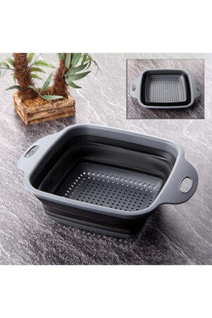 Silicone Folding Strainer Square - İly