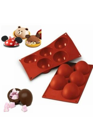 Silicone Large Sphere-Half Ball Chocolate Cake Mold 9999 - KanyonGrup