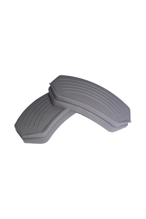 Silicone Pot Pan Holder Fireproof Non-Stick Handle Set 9 X 4 Cm Gray (1 Set Consists of 2 Pieces) - Sg Design