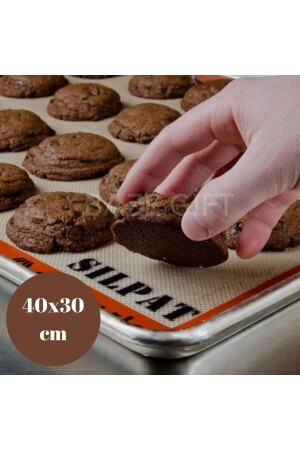 Silicone Silpat Fireproof Non-Stick Baking Mat 40*30 Cm Self-Oiling Baking Paper Dough Rolling Mat 7654566776 - Baze Gift