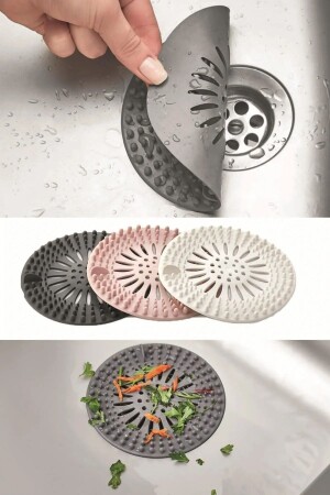 Silicone Strainer Bathroom and Kitchen Drain Coverer Sink Strainer - Biterse