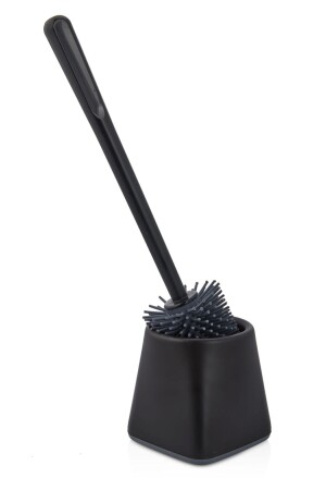 Silicone WC Toilet Bath Brush Toilet Bowl Brush Black Square - M2 - Ata Home