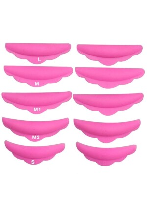 Silikon Kirpik Lifting Pedleri - Kokusuz Kirpik Perma Pedleri 10 Adet Pembe - Beauty