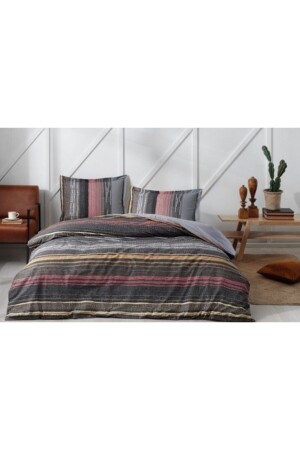 Silmus Double Duvet Cover Set Gray S77NT4 - Özdilek