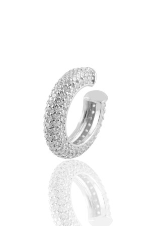 Silver 5 Row Zircon Stone Cartilage Earring SGTL11017 - Söğütlü Silver