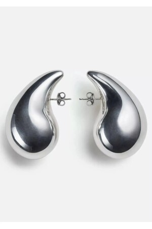 Silver Bottega Teardrop Model earrings - Aurrari