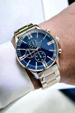 Silver Color Stainless IPC Plated Luxury Sports Metal Men's Wristwatch TYC00754277764 - DARK BLANC