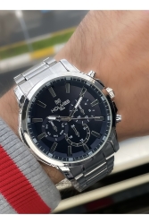 Silver Color Steel Strap Men's Wristwatch HM087542 - holmes hill