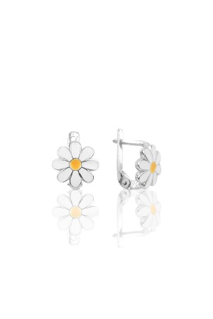 Silver Daisy Model Children's Earring - Söğütlü Silver