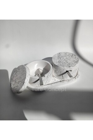 Silver Detailed Salt & Pepper Shakers Set TR133 - Ture Concept