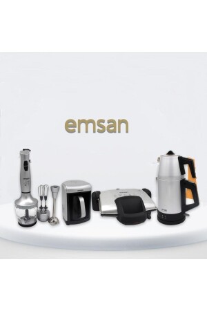 Silver Elektrikli Çeyiz Seti Siyah 4’lü SİLVER4 - Emsan